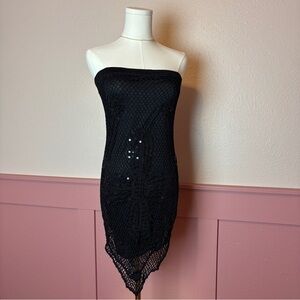 Euro Ethereal Y2k Whimsigoth Fairy Nicowa Mermaid Knit Sequined Skirt / Dress 38